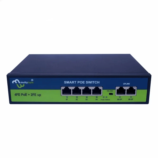 PoE Fast Ethernet Switch , Full Giga Port, 802.3Af/At Poe+100MB-ps, BuiltIn Power, Extend To 250Meter, Unmanaged Metal Plug And Play PoE Fast Ethernet Switch , Full Giga Port, 802.3Af/At Poe+100MB-ps, BuiltIn Power, Extend To 250Meter, Unmanaged Metal Plug And Play