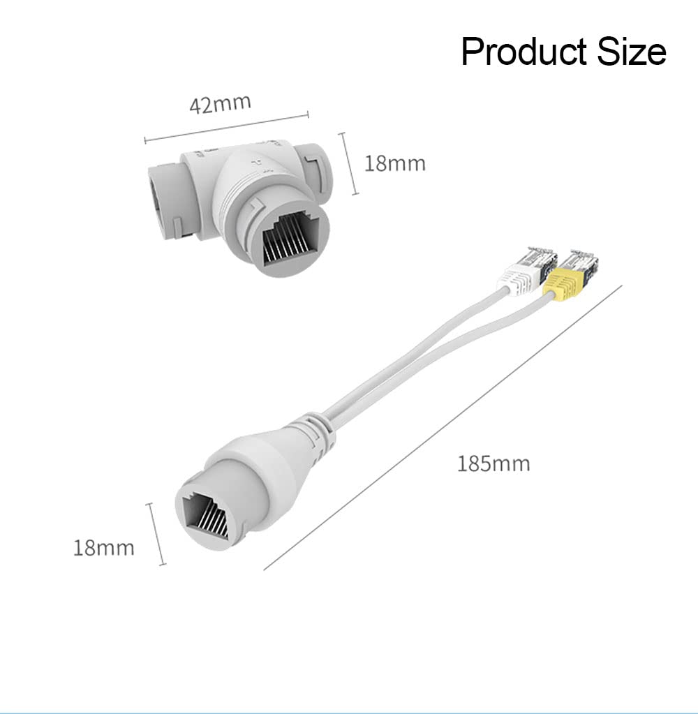 Ip Camera Wire Dc To Rj45 Poe Cable Heavy