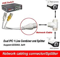 Ip Camera Wire Dc To Rj45 Poe Cable Heavy