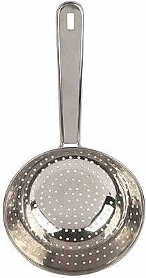 Onions Stainless Steel Poha Strainer Colander with Handle, Kitchen Sieve for Rice and Grains