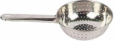 Onions Stainless Steel Poha Strainer Colander with Handle, Kitchen Sieve for Rice and Grains