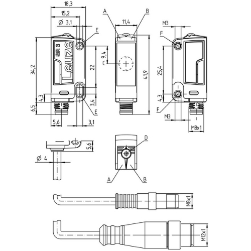 Polarized retro-reflective photoelectric sensor