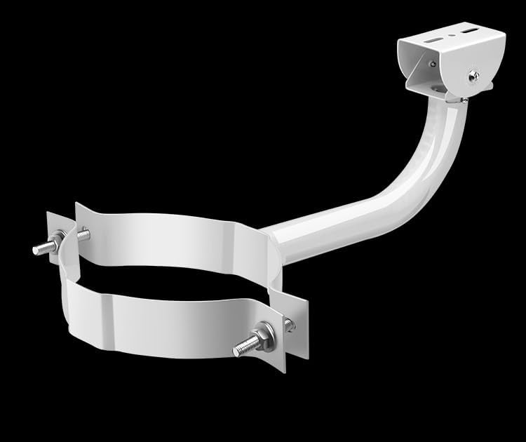 Universal Surveillance Camera Pole Mount – 18” (45.72cm) Adjustable Bracket for Bullet, PTZ, and Dome CCTV Cameras, Heavy Duty Indoor/Outdoor Stand