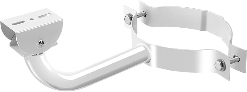 Universal Surveillance Camera Pole Mount – 18” (45.72cm) Adjustable Bracket for Bullet, PTZ, and Dome CCTV Cameras, Heavy Duty Indoor/Outdoor Stand