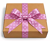 Rose Pink Satin Polka Ribbon - 25 mm - 20 Yards
