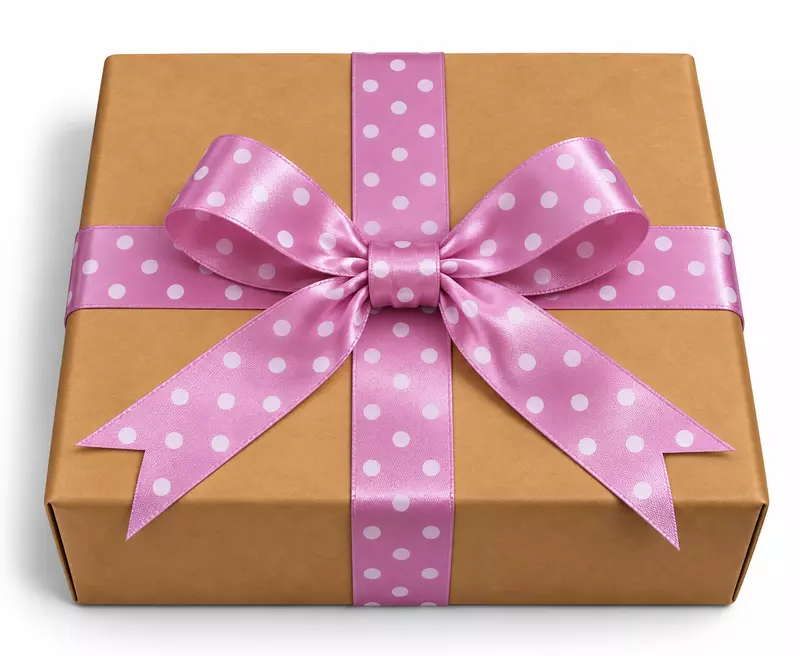Rose Pink Satin Polka Ribbon - 25 mm - 20 Yards