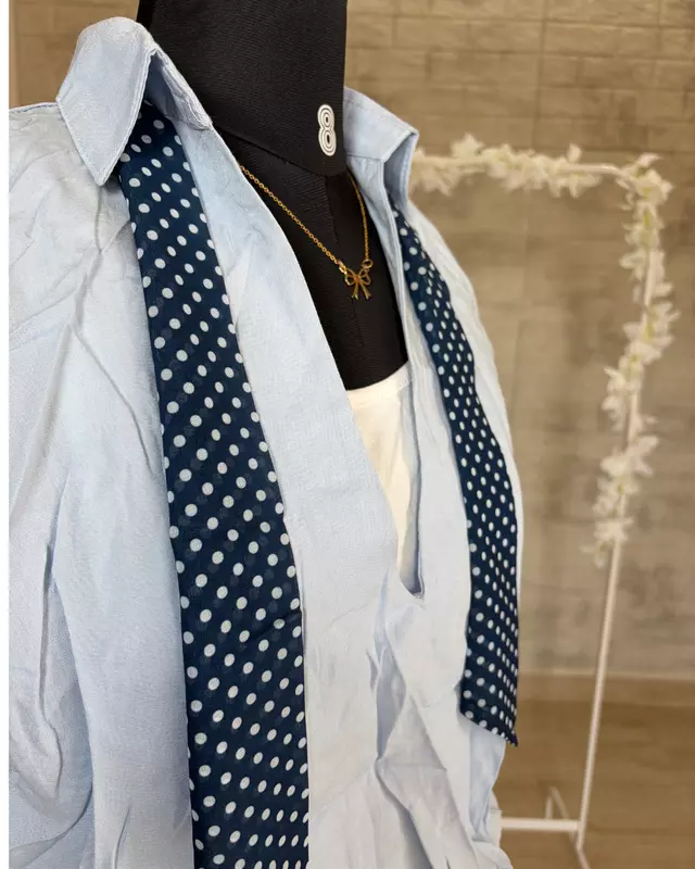 Polka Scarf Top