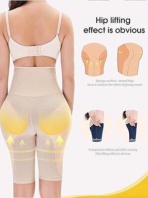 Women Shapewear Butt Lifter Body Shaper Panties Pack of 1 (Colour: Beige) Women Shapewear Butt Lifter Body Shaper Panties Pack of 1 (Colour: Beige)