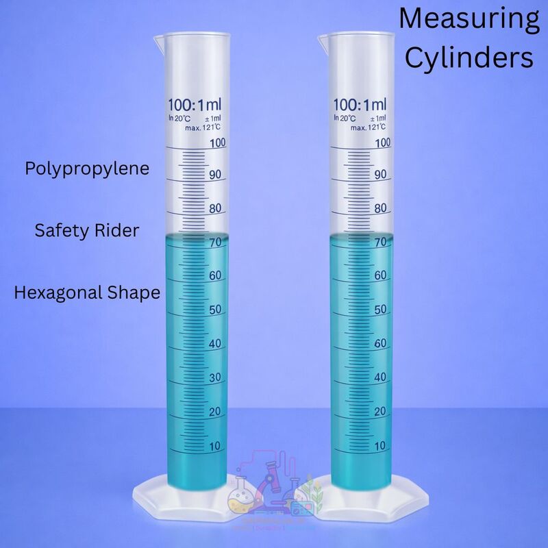 Polypropylene, Safety Rider, Hexagonal Shape for Measuring Cylinders