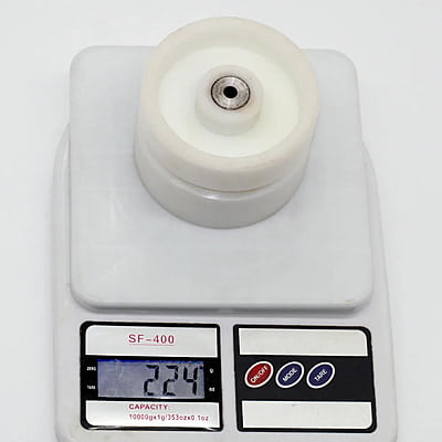 Polypropylene/PP Wheel including Hub 3.5 x 2 in White