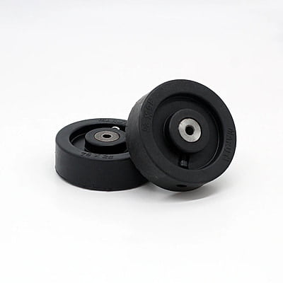 Generic Polypropylene Wheel inculding Hub 3 x 1 in Black (76.2 x 25.4 mm)