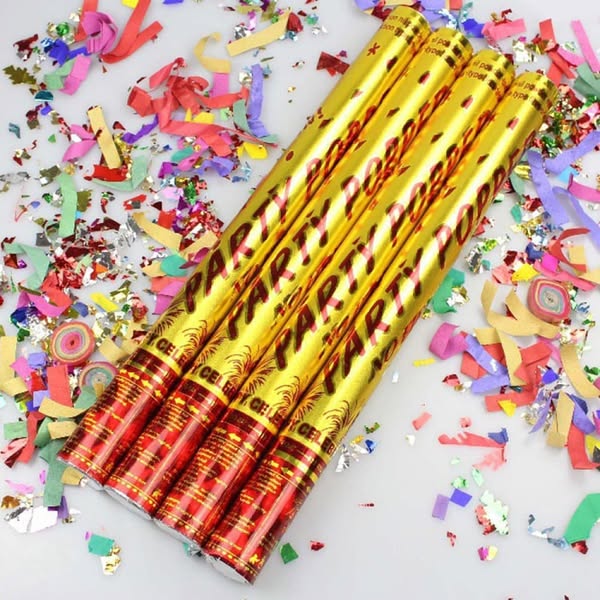 Party Poppers 30 cm Gold