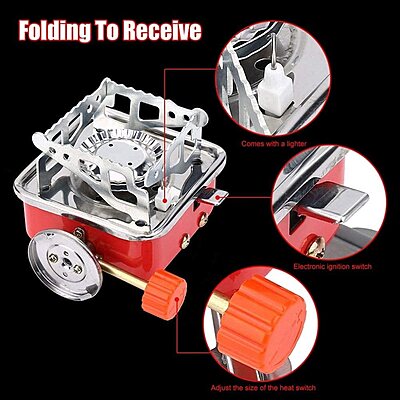 Portable Folding Camping Gas Stove Pack of 1 Portable Folding Camping Gas Stove Pack of 1