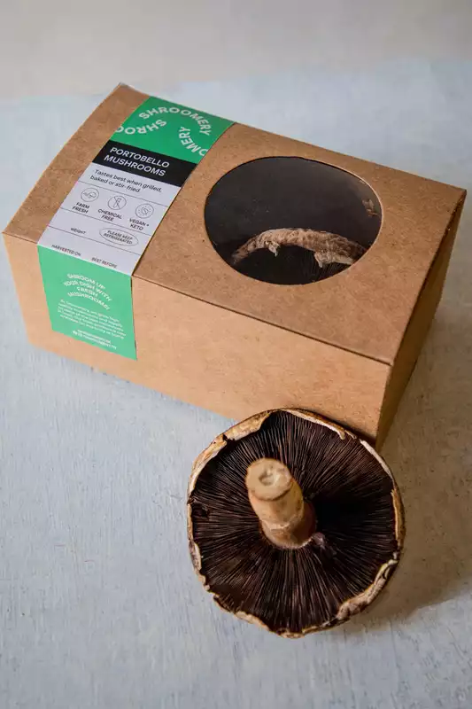 Portobello Mushrooms 200 Gms