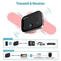Portronics Auto 14 2-in-1 Bluetooth Transmitter & Receiver Adaptor Portronics Auto 14 2-in-1 Bluetooth Transmitter & Receiver Adaptor