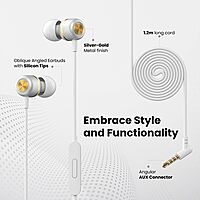 Portronics Conch 10 in-Ear Wired Earphone with 3.5mm Jack, Power Audio, Built-in Mic (White) Portronics Conch 10 in-Ear Wired Earphone with 3.5mm Jack, Power Audio, Built-in Mic (White)