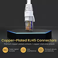 Portronics NetX10 10 Meter CAT-6 LAN Cable | RJ45 Ethernet Cable | 1000 Mbps High-Speed Internet | PVC Jacket | Plug & Play Portronics NetX10 10 Meter CAT-6 LAN Cable | RJ45 Ethernet Cable | 1000 Mbps High-Speed Internet | PVC Jacket | Plug & Play