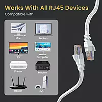 Portronics NetX10 10 Meter CAT-6 LAN Cable | RJ45 Ethernet Cable | 1000 Mbps High-Speed Internet | PVC Jacket | Plug & Play Portronics NetX10 10 Meter CAT-6 LAN Cable | RJ45 Ethernet Cable | 1000 Mbps High-Speed Internet | PVC Jacket | Plug & Play