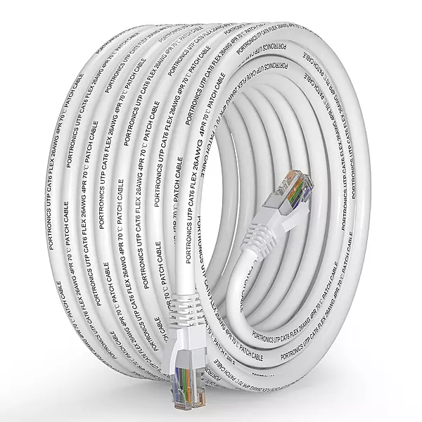 Portronics NetX10 10 Meter CAT-6 LAN Cable | RJ45 Ethernet Cable | 1000 Mbps High-Speed Internet | PVC Jacket | Plug & Play Portronics NetX10 10 Meter CAT-6 LAN Cable | RJ45 Ethernet Cable | 1000 Mbps High-Speed Internet | PVC Jacket | Plug & Play
