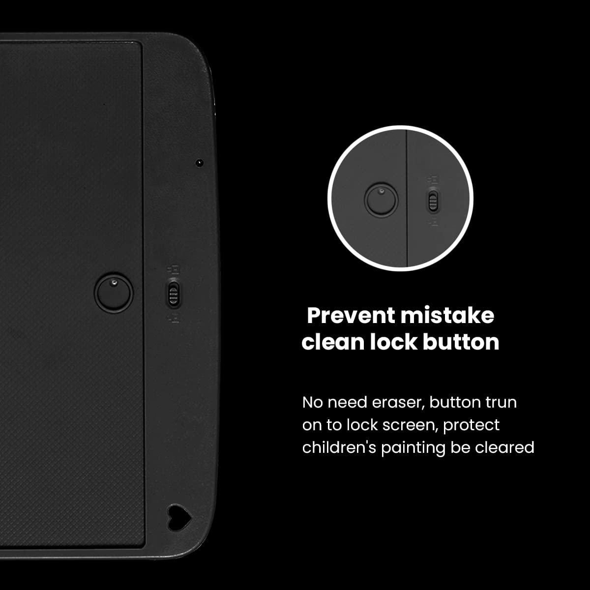 Portronics Ruffpad 12M Re-Writable Multicolor LCD Writing Pad 30.4cm (12 inch) Writing Area, Single Tap Erase, Smart Lock, Long Battery Life (Black) Portronics Ruffpad 12M Re-Writable Multicolor LCD Writing Pad 30.4cm (12 inch) Writing Area, Single Tap Erase, Smart Lock, Long Battery Life (Black)