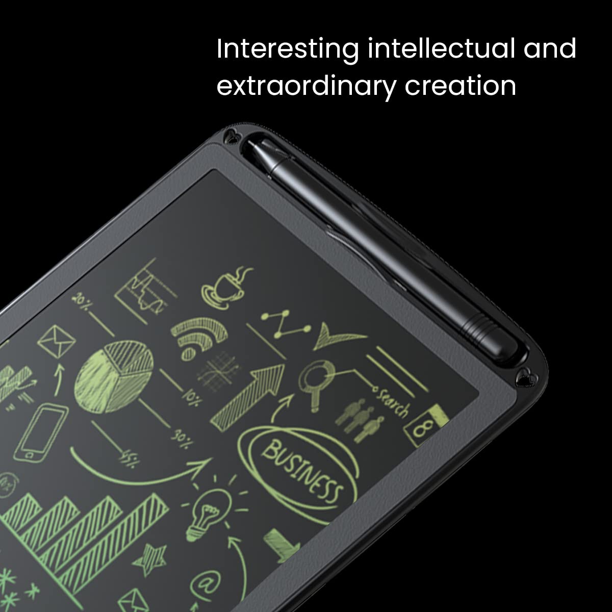 Portronics Ruffpad 12M Re-Writable Multicolor LCD Writing Pad 30.4cm (12 inch) Writing Area, Single Tap Erase, Smart Lock, Long Battery Life (Black) Portronics Ruffpad 12M Re-Writable Multicolor LCD Writing Pad 30.4cm (12 inch) Writing Area, Single Tap Erase, Smart Lock, Long Battery Life (Black)