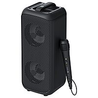 Portronics Rumble 25W Portable Bluetooth Speaker with Wired Karaoke Mic, Upto 5 Hours Playtime, Bluetooth V5.3, Dual Dynamic Driver, TF Card Slot, AUX in/USB in Port, Type C Fast Charging Portronics Rumble 25W Portable Bluetooth Speaker with Wired Karaoke Mic, Upto 5 Hours Playtime, Bluetooth V5.3, Dual Dynamic Driver, TF Card Slot, AUX in/USB in Port, Type C Fast Charging