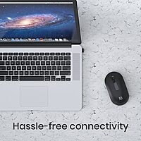 Portronics Toad 13 2.4 GHz Wireless Optical Mouse with USB Nano Receiver, 1200 DPI Resolution Optical Sensor-Black