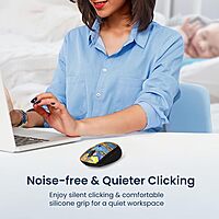 Portronics Toad III Plus Rechargeable Bluetooth Mouse with Bluetooth & 2.4 GHz Wireless Connectivity, Stylish Illustrated Design, 6 Buttons, Soft Silicone Grip for Laptop, PC, Mac (Black) Portronics Toad III Plus Rechargeable Bluetooth Mouse with Bluetooth & 2.4 GHz Wireless Connectivity, Stylish Illustrated Design, 6 Buttons, Soft Silicone Grip for Laptop, PC, Mac (Black)