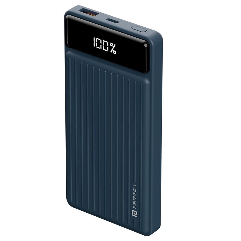 Portronics Luxcell B 10000mAh Power Bank POR-2088 – 22.5W Fast Charging | Blue