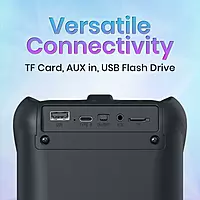 Portronics Apollo One 20W Wireless Bluetooth Portable Speaker with Wireless Karaoke Mic(Black) Portronics Apollo One 20W Wireless Bluetooth Portable Speaker with Wireless Karaoke Mic(Black)