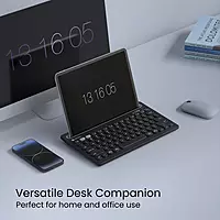 Portronics Bubble Dock Bluetooth + Wireless Keyboard  | Rechargeable | Black | 1 Year Warranty