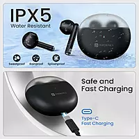 POR 2218 Harmonics Twins S20 TWS Earbuds – Bluetooth 5.3 In-Ear Bass 35H Playtime Black