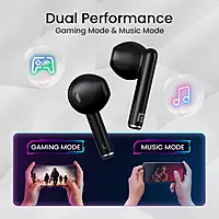 POR 2218 Harmonics Twins S20 TWS Earbuds – Bluetooth 5.3 In-Ear Bass 35H Playtime Black