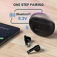 POR 2218 Harmonics Twins S20 TWS Earbuds – Bluetooth 5.3 In-Ear Bass 35H Playtime Black