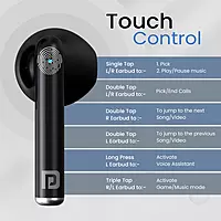 POR 2218 Harmonics Twins S20 TWS Earbuds – Bluetooth 5.3 In-Ear Bass 35H Playtime Black