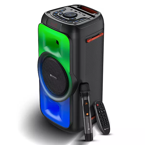 Iron Beats III Party Speaker with Karaoke Mic | Bluetooth 5.3| 1 Year Warranty