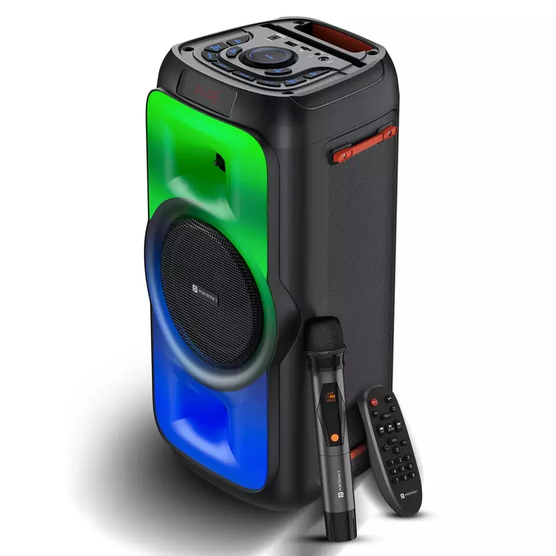 Iron Beats III Party Speaker with Karaoke Mic | Bluetooth 5.3| 1 Year Warranty