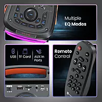 Iron Beats III Party Speaker with Karaoke Mic | Bluetooth 5.3| 1 Year Warranty