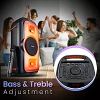 Iron Beats III Party Speaker with Karaoke Mic | Bluetooth 5.3| 1 Year Warranty