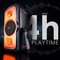 Iron Beats III Party Speaker with Karaoke Mic | Bluetooth 5.3| 1 Year Warranty