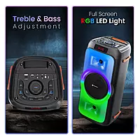 Iron Beats III Party Speaker with Karaoke Mic | Bluetooth 5.3| 1 Year Warranty