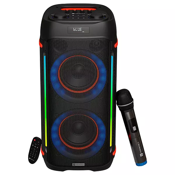 Portronics Iron Beats Wireless Bluetooth Party Speaker – 250W Output| BT 5.3 | Black