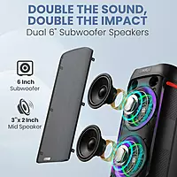 Iron Beats IV Party Speaker | RGB LED Lights | 1 Year Warranty