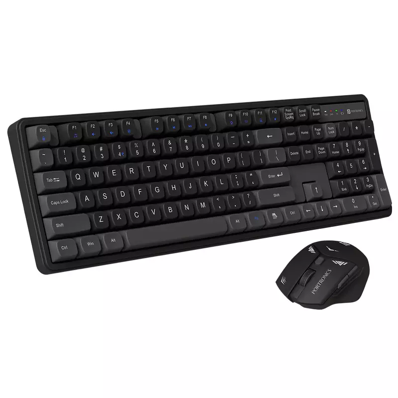 Portronics Key9 Combo Wireless Keyboard and Mouse Set for PC & Laptop (Grey) Portronics Key9 Combo Wireless Keyboard and Mouse Set for PC & Laptop (Grey)