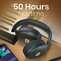 POR 3149 Muffs M5 Wireless Headphones – Bluetooth 5.3 Hybrid ANC Quad Mic 50H Playtime