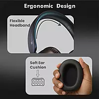 POR 3261 Muffs M6 Wireless Headphones – Bluetooth 5.4  AUX Support  40H Playtime  Dual Pairing