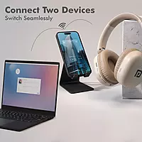 POR 3262 Muffs M6 Wireless Headphones – Bluetooth 5.4 | AUX Support | 40H Playtime | Dual Pairing