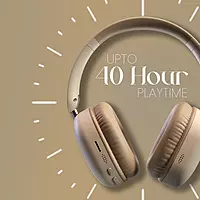 POR 3262 Muffs M6 Wireless Headphones – Bluetooth 5.4 | AUX Support | 40H Playtime | Dual Pairing