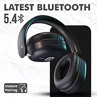POR 3261 Muffs M6 Wireless Headphones – Bluetooth 5.4  AUX Support  40H Playtime  Dual Pairing