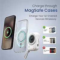 Portronics Power Shutter Wireless Magnetic Power Bank | 15W Wireless Charging, 22.5W Type-C PD Output, In-Built Type-C & 8-Pin Cable, LED Display Portronics Power Shutter Wireless Magnetic Power Bank | 15W Wireless Charging, 22.5W Type-C PD Output, In-Built Type-C & 8-Pin Cable, LED Display